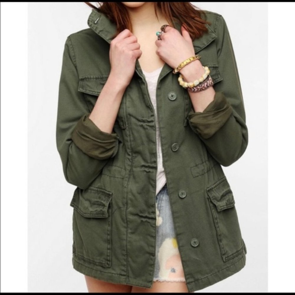Urban Outfitters Ecote Military Jacket Army Green